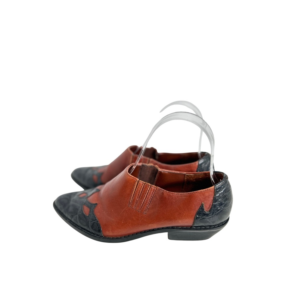 VTG Ellemenno Winona Western Style Leather Shoes Size 6 Southwestern